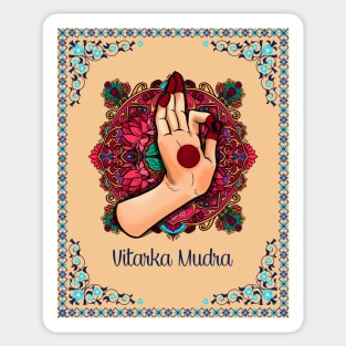 Vitarka Mudra - Yoga Hand Mudra Sticker